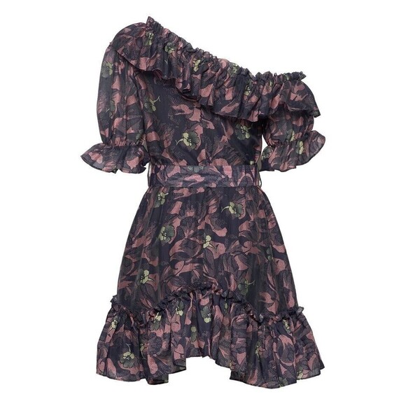 Ted Baker London Hazpin Asymmetric One-Shoulder Dress Size US 10 (9) - Picture 3 of 7